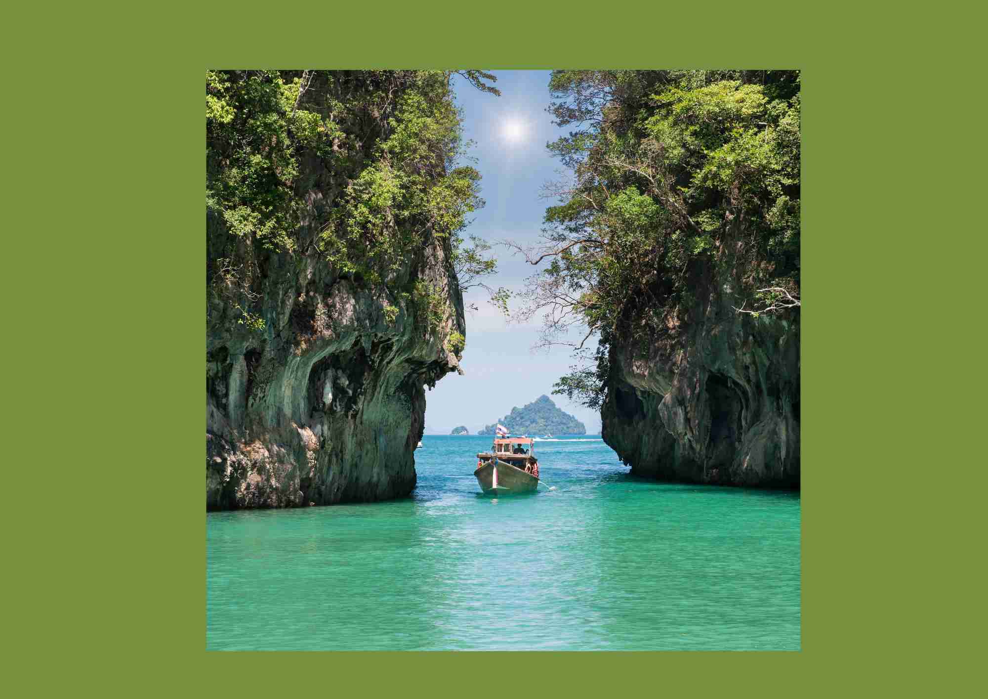 Lagoon with boat
